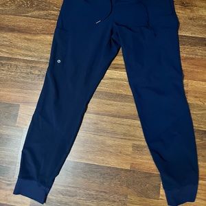 Womens barco one navy blue scrub joggers size medium